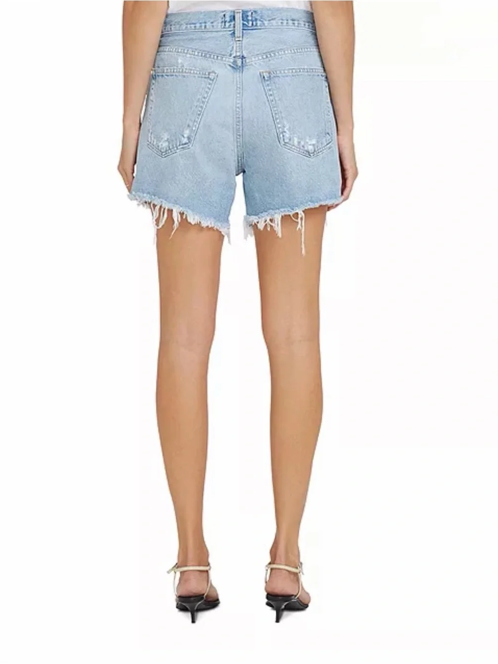 AGOLDE Parker Long Shorts - Swapmeet Blue 25
